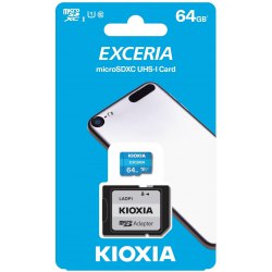 Karta SD micro 64 GB kioxia UHS-I Class 10 - 100 MB/s + adapter